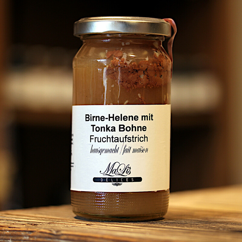 Birne - Helene mit Tonka - Bohne Fruchtaufstrich