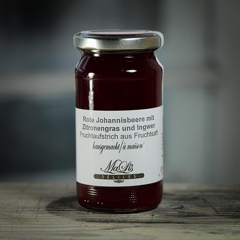 Rote Johannisbeere mit Ingwer & Zitronengras Gelee